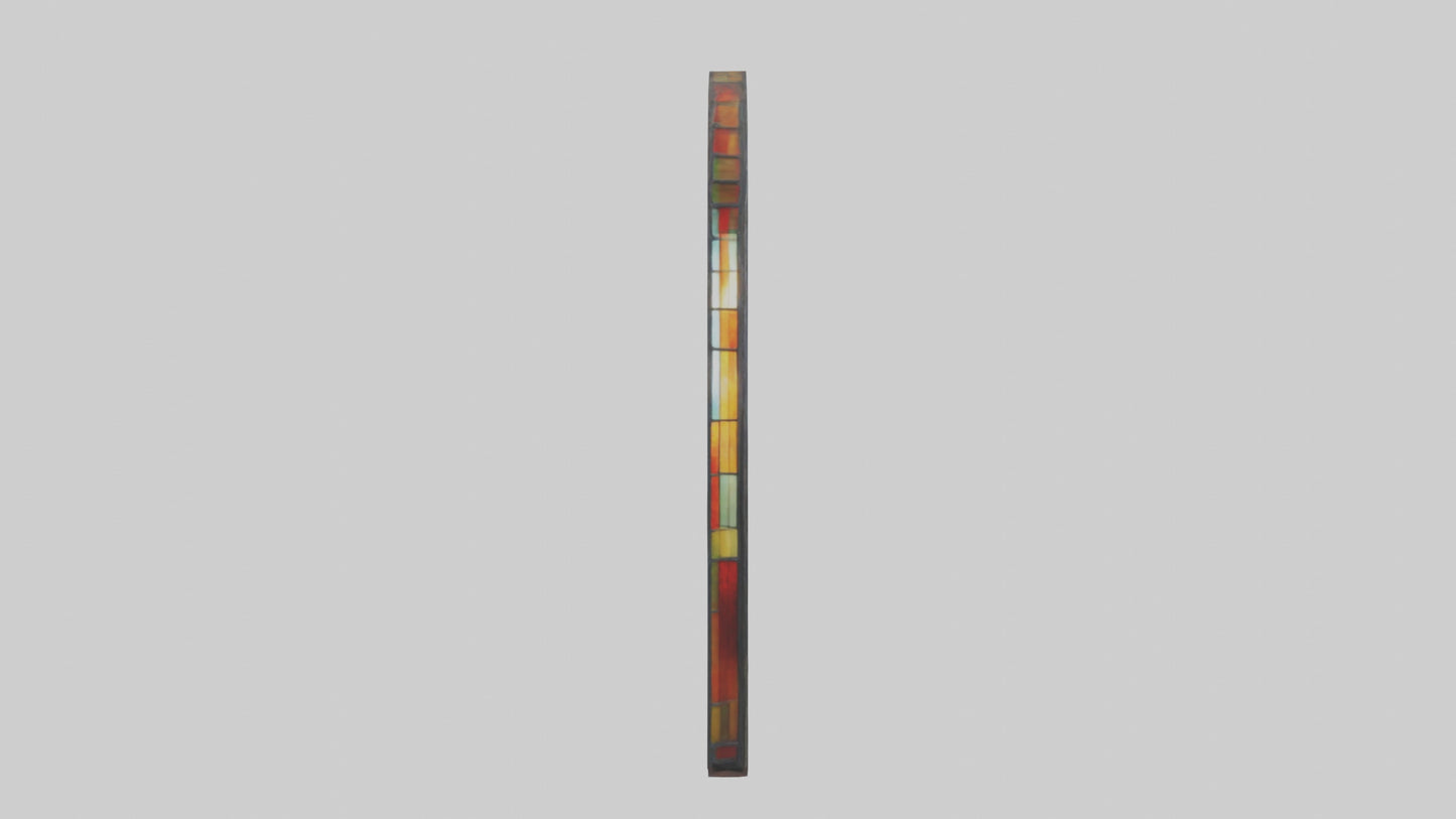 Stained glass door model 3D model