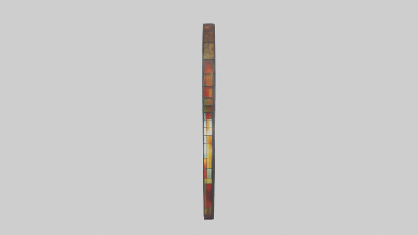 Stained glass door model 3D model
