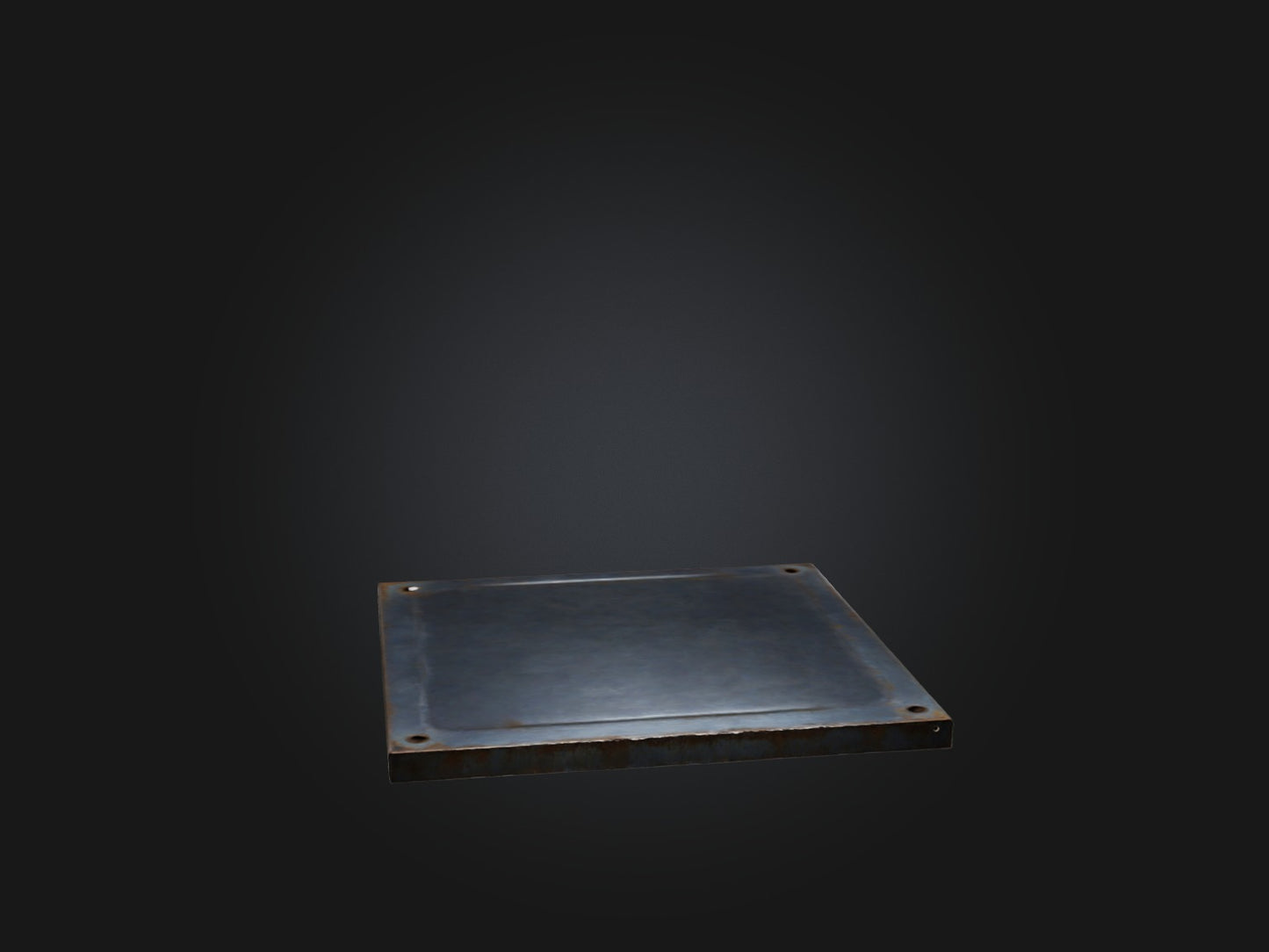 3D model Steel Plate VR / AR / low-poly