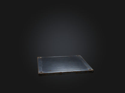 3D model Steel Plate VR / AR / low-poly