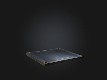 3D model Steel Plate VR / AR / low-poly