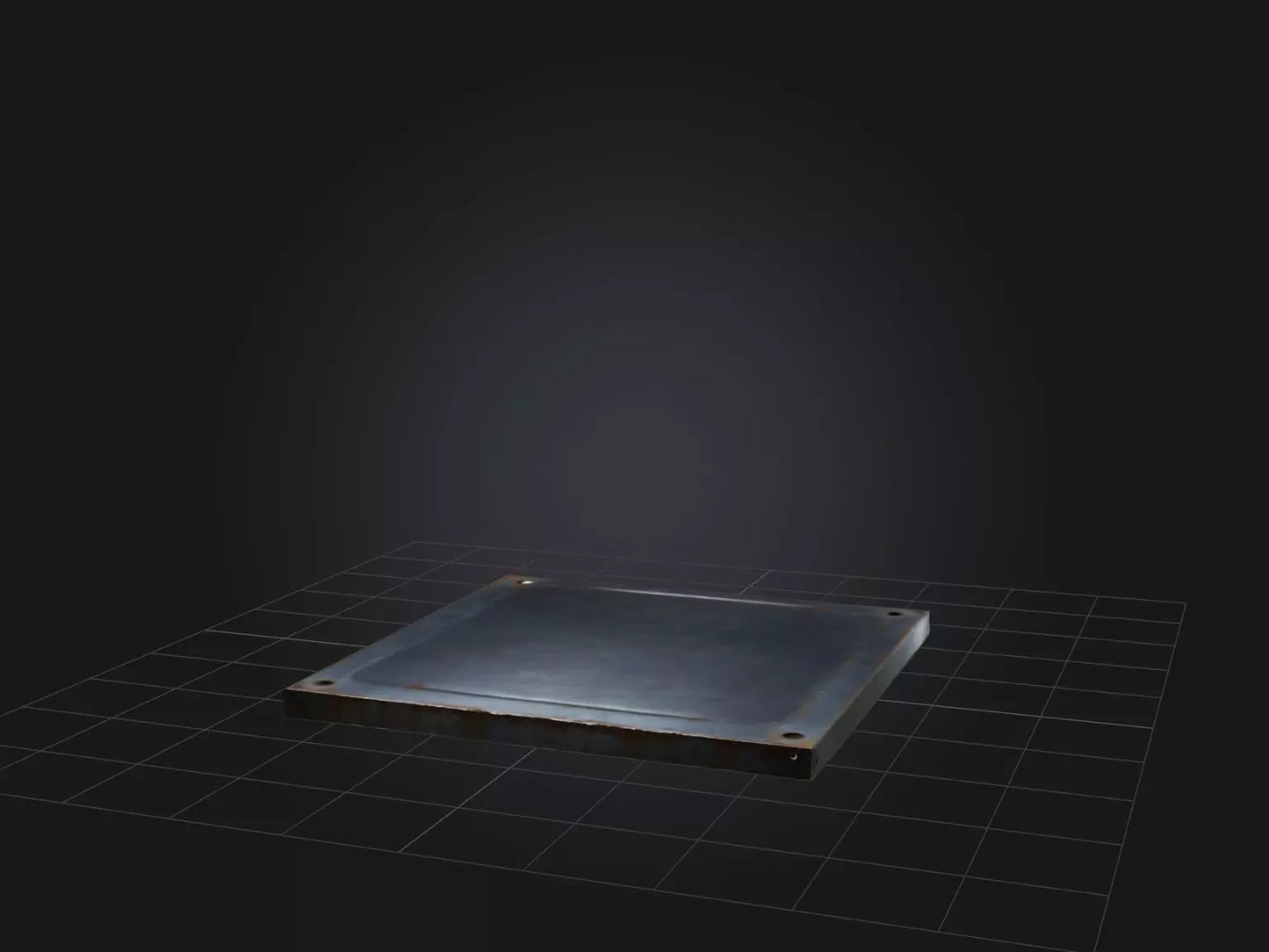 3D model Steel Plate VR / AR / low-poly