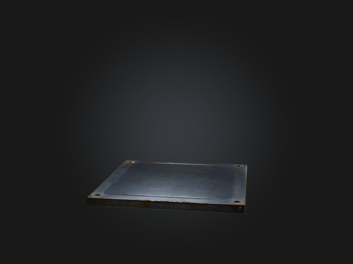3D model Steel Plate VR / AR / low-poly