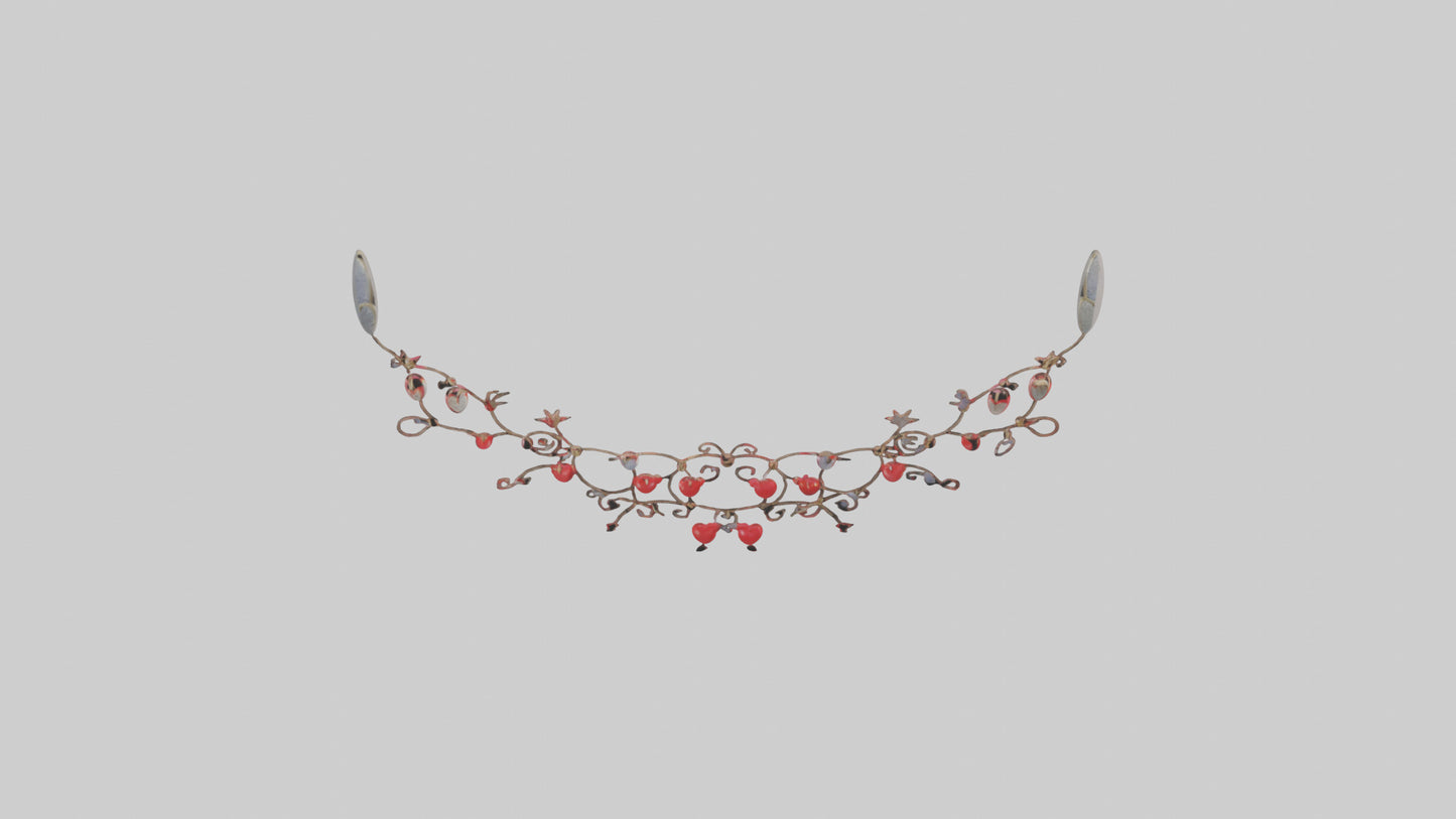 3D model String of Hearts Model VR / AR / low-poly