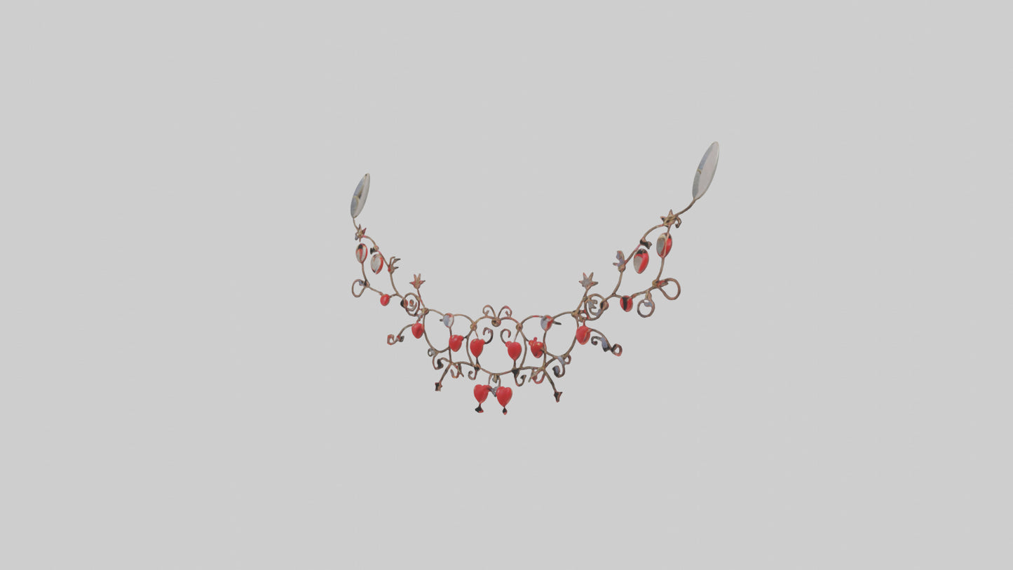 3D model String of Hearts Model VR / AR / low-poly