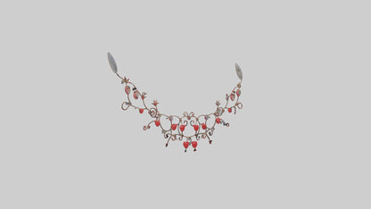 3D model String of Hearts Model VR / AR / low-poly