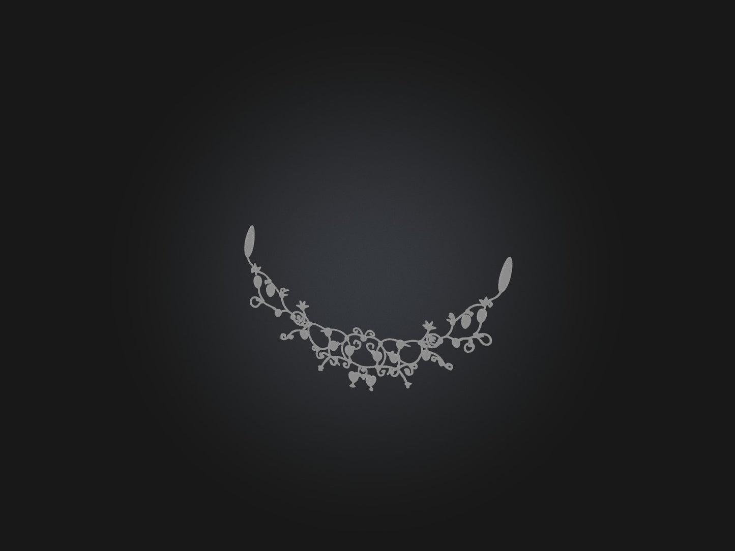 3D model String of Hearts Model VR / AR / low-poly