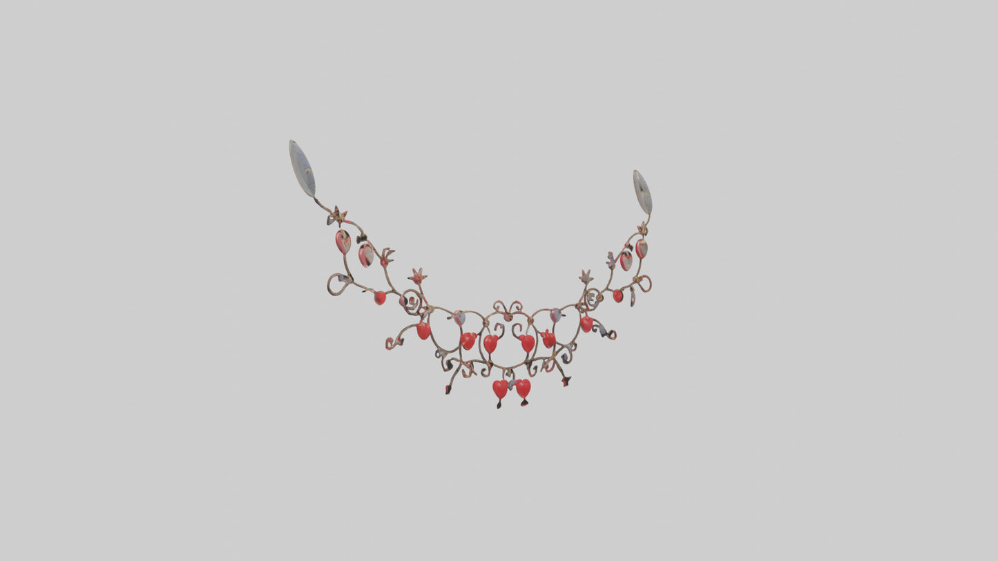 3D model String of Hearts Model VR / AR / low-poly