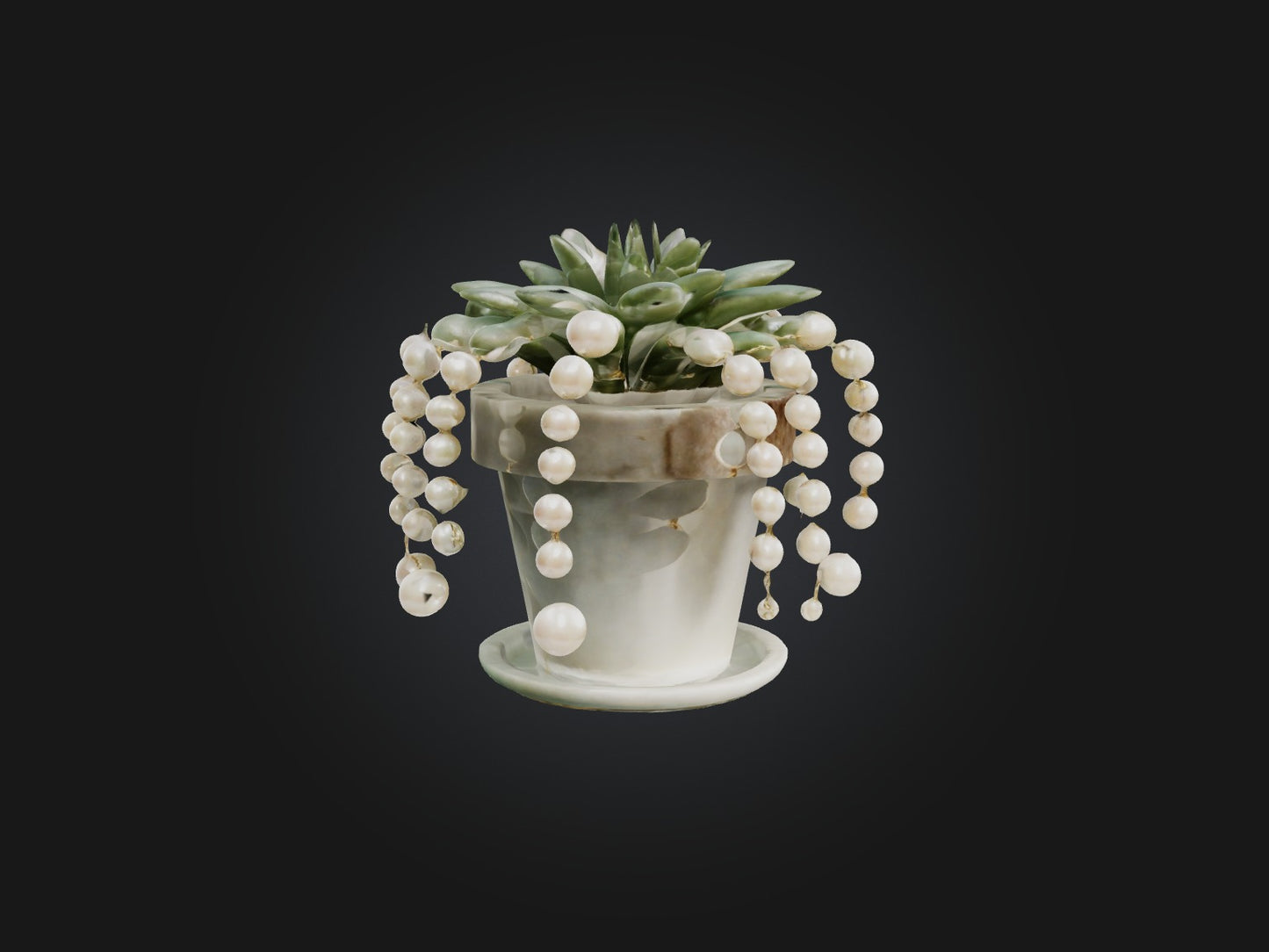 3D model String of Pearls Model VR / AR / low-poly