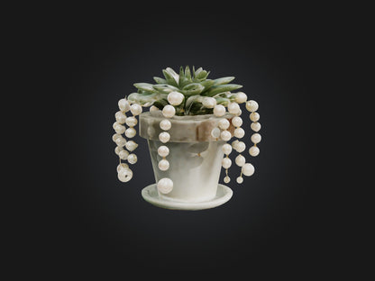 3D model String of Pearls Model VR / AR / low-poly