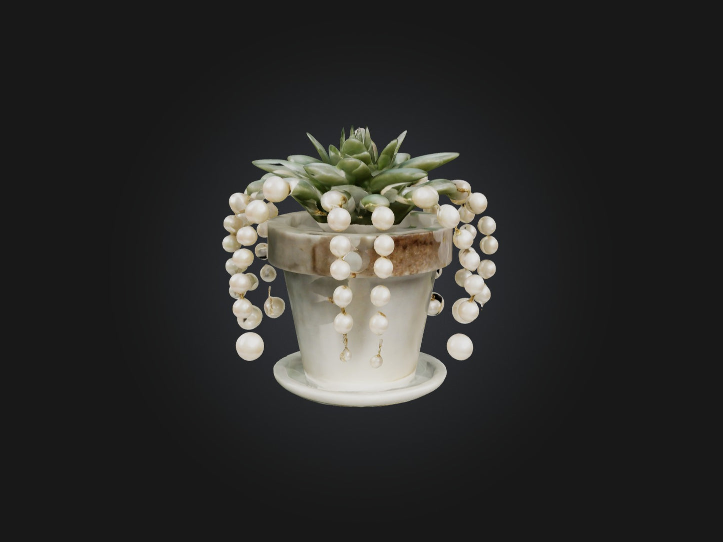 3D model String of Pearls Model VR / AR / low-poly