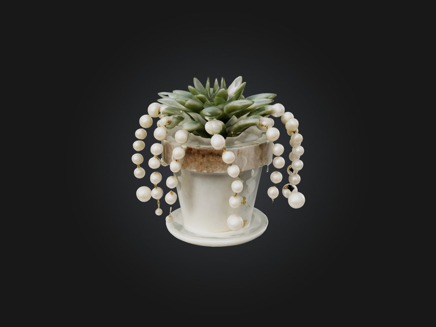 3D model String of Pearls Model VR / AR / low-poly