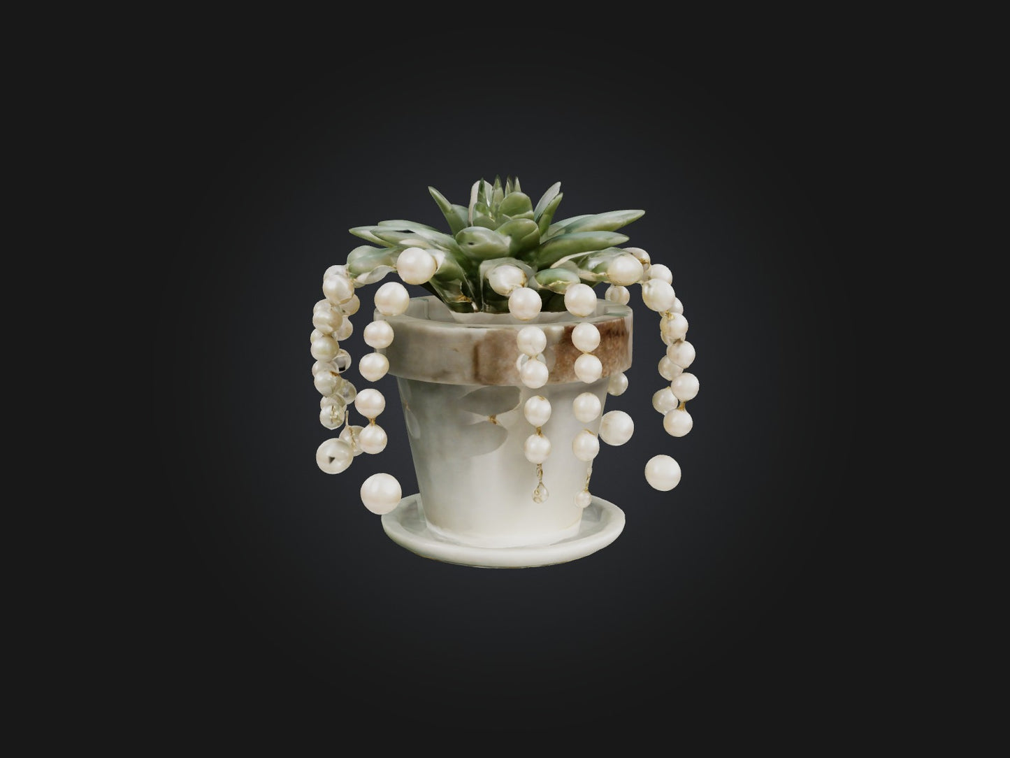 3D model String of Pearls Model VR / AR / low-poly
