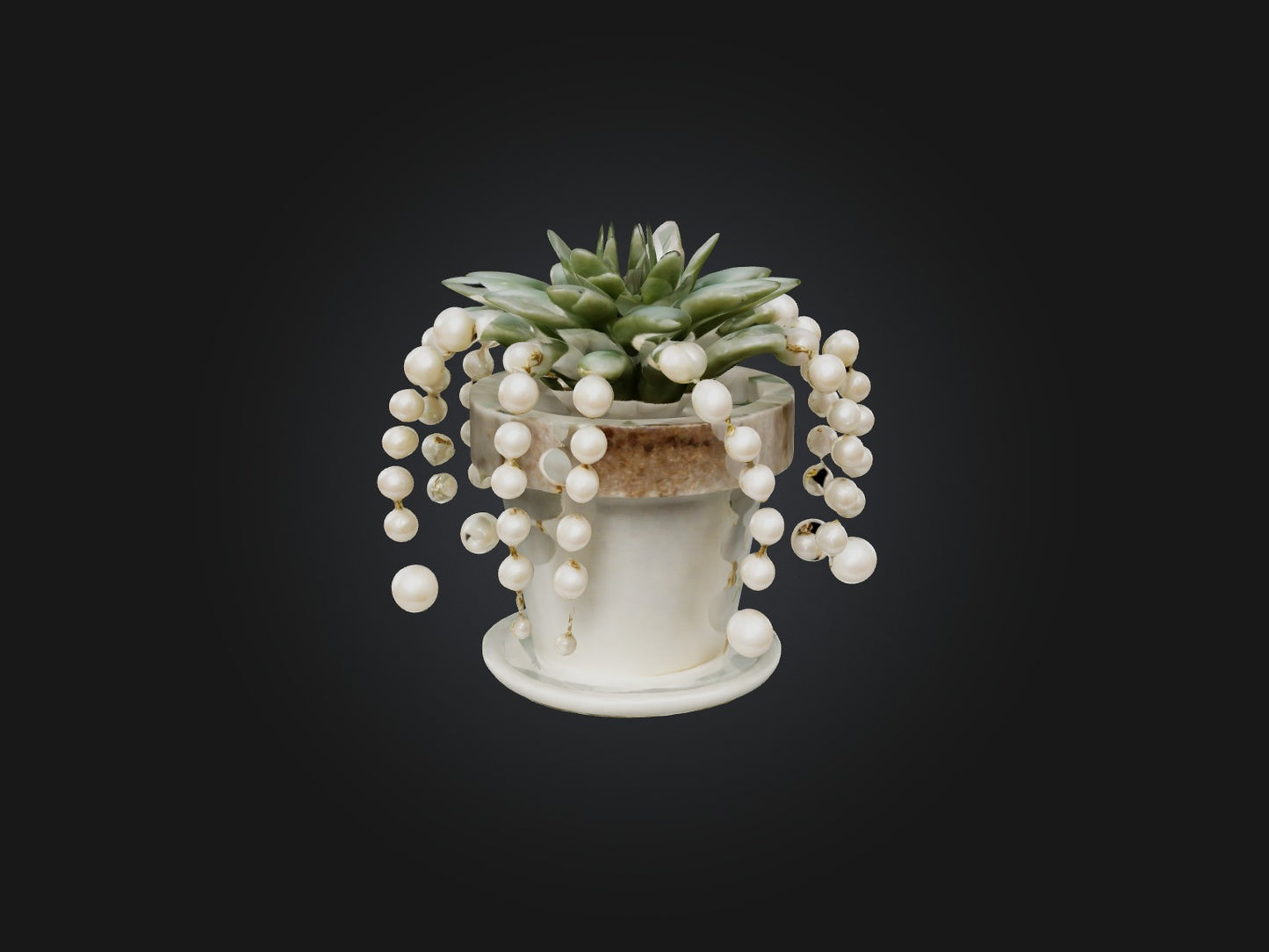3D model String of Pearls Model VR / AR / low-poly