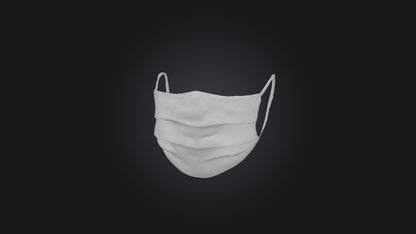 3D model Surgical Mask VR / AR / low-poly