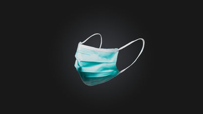 3D model Surgical Mask VR / AR / low-poly