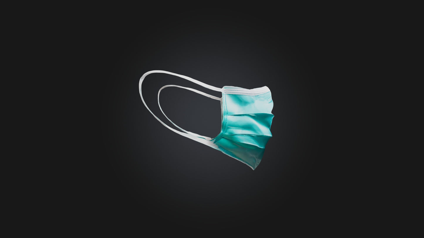 3D model Surgical Mask VR / AR / low-poly