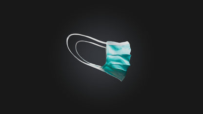 3D model Surgical Mask VR / AR / low-poly