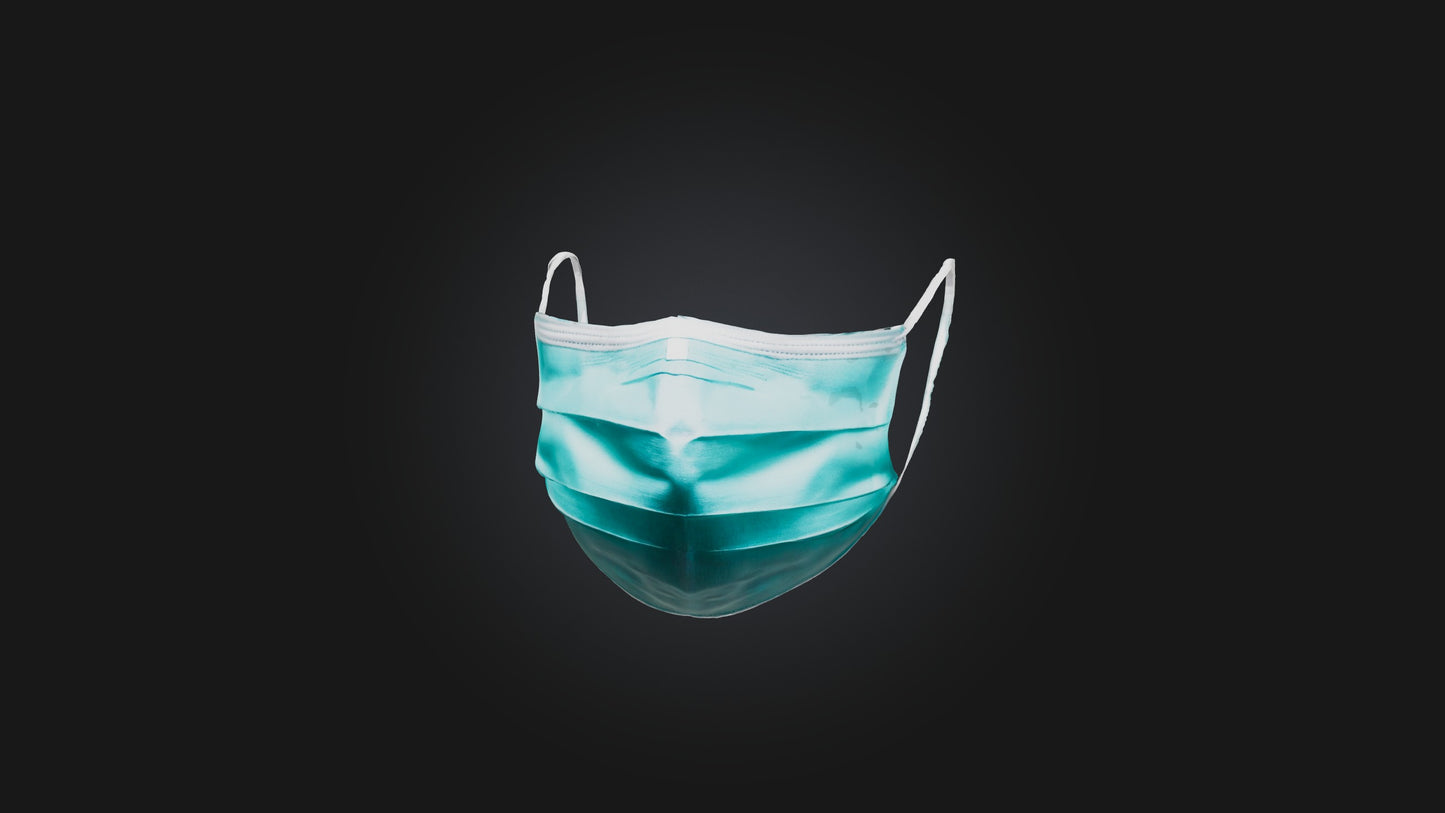 3D model Surgical Mask VR / AR / low-poly