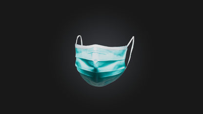 3D model Surgical Mask VR / AR / low-poly