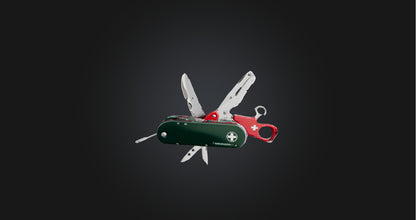 3D model Swiss army knife VR / AR / low-poly