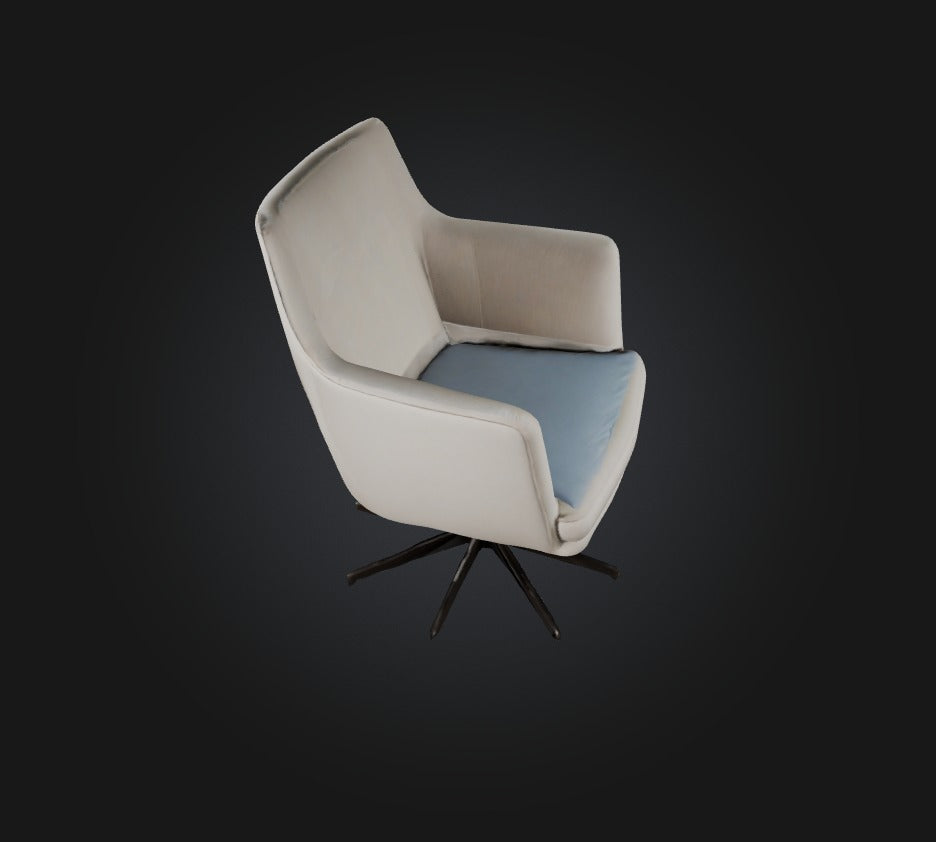 3D model swivel chair VR / AR / low-poly