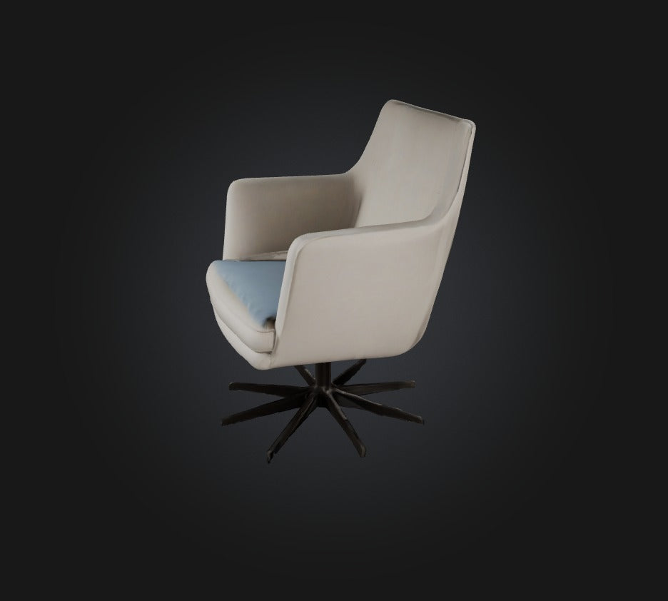 3D model swivel chair VR / AR / low-poly