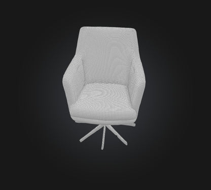 3D model swivel chair VR / AR / low-poly