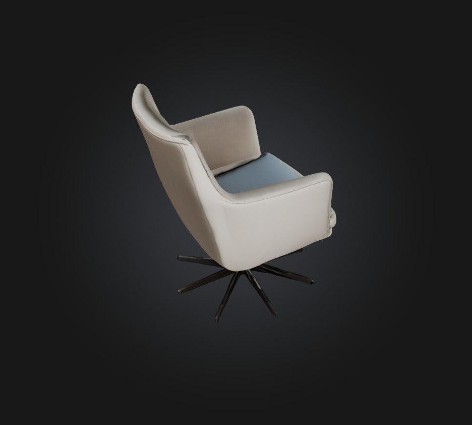 3D model swivel chair VR / AR / low-poly