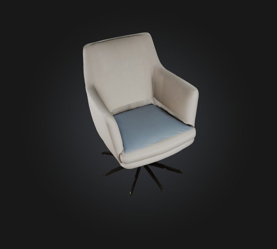 3D model swivel chair VR / AR / low-poly