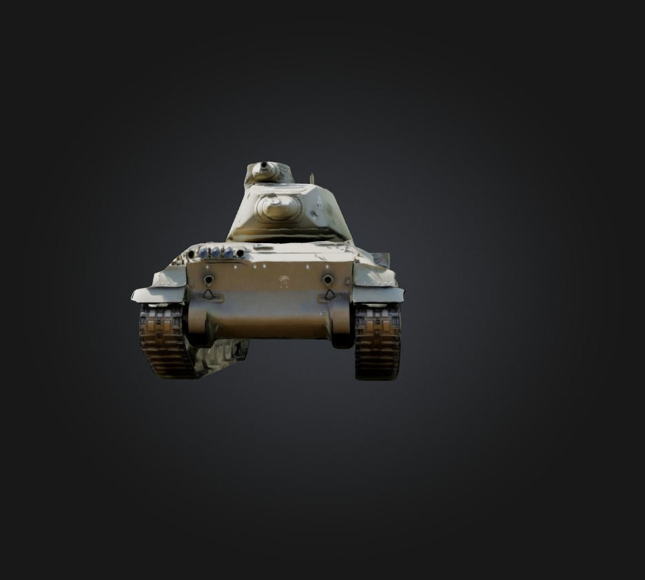 3D model Tank 2 VR / AR / low-poly