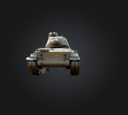 3D model Tank 2 VR / AR / low-poly