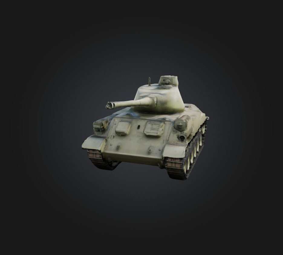 3D model Tank 2 VR / AR / low-poly