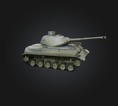 3D model Tank 2 VR / AR / low-poly