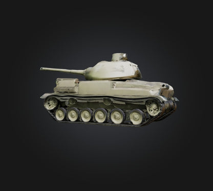 3D model Tank 2 VR / AR / low-poly