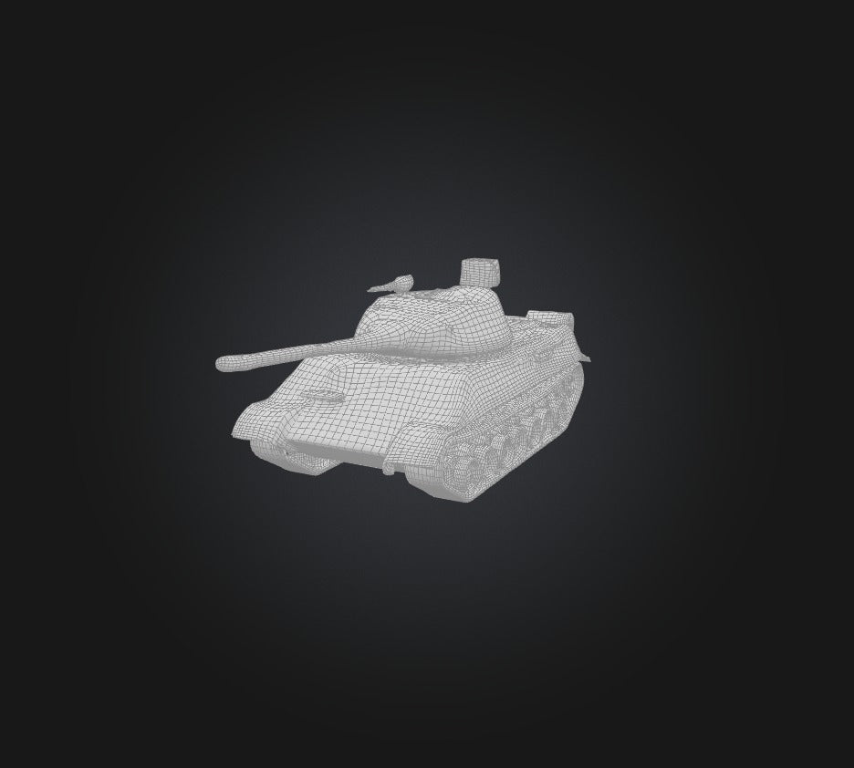 3D model tank model VR / AR / low-poly