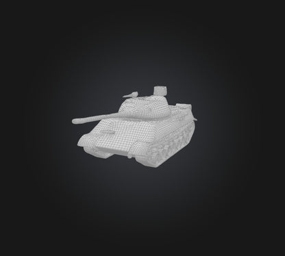 3D model tank model VR / AR / low-poly