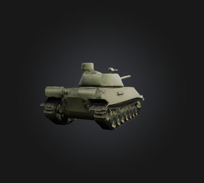3D model tank model VR / AR / low-poly