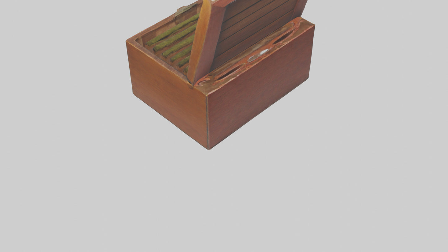 3D model Tea Box model VR / AR / low-poly