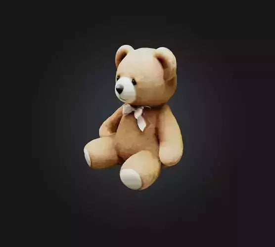 3D model Teddy bear 2 VR / AR / low-poly