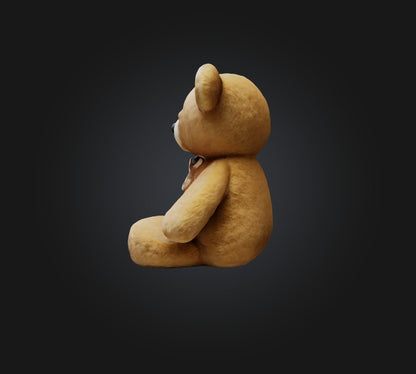 3D model Teddy bear 2 VR / AR / low-poly