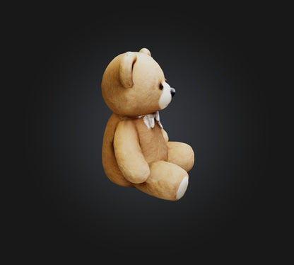 3D model Teddy bear 2 VR / AR / low-poly