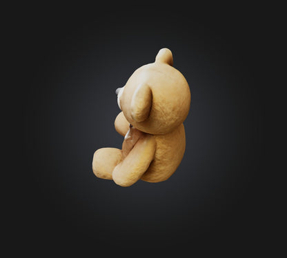 3D model Teddy bear 2 VR / AR / low-poly
