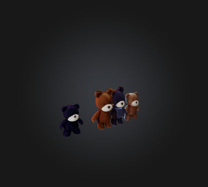 3D model tedy bear toys VR / AR / low-poly
