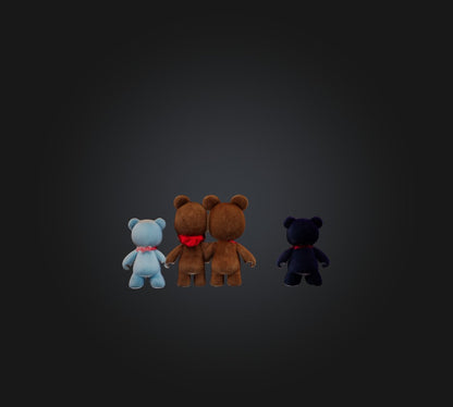 3D model tedy bear toys VR / AR / low-poly