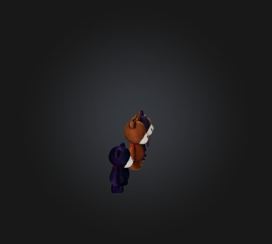 3D model tedy bear toys VR / AR / low-poly