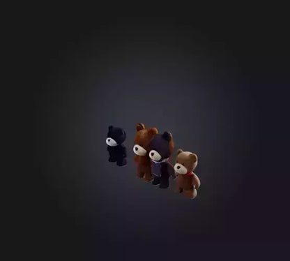 3D model tedy bear toys VR / AR / low-poly