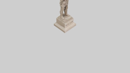The Brave Soldier Sculpture model 3D model