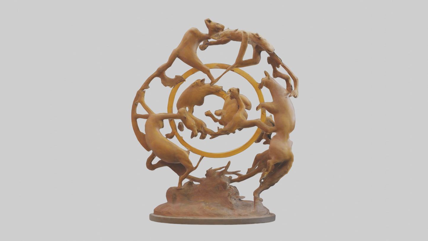 The Circle of Life Sculpture model 3D model