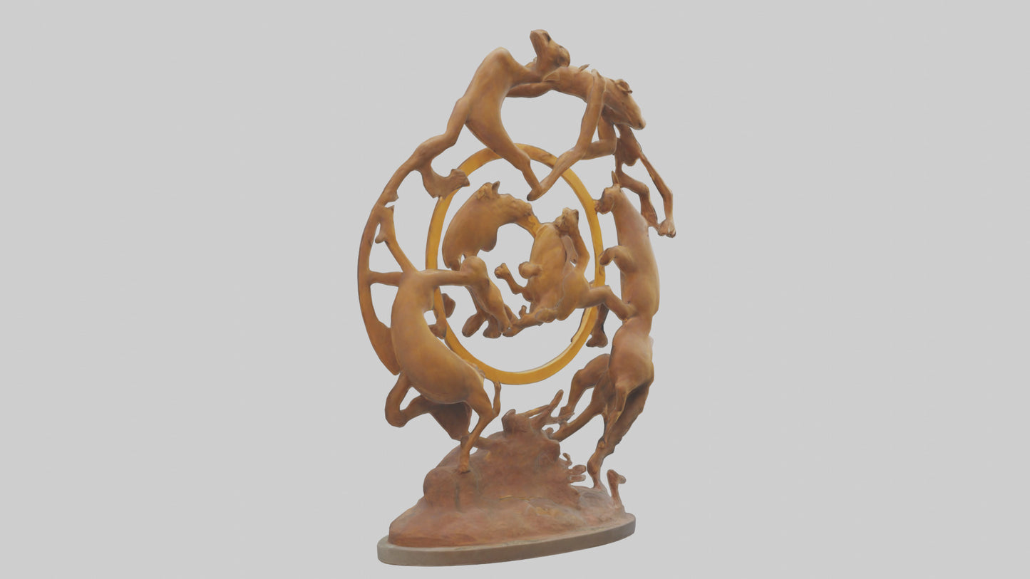 The Circle of Life Sculpture model 3D model